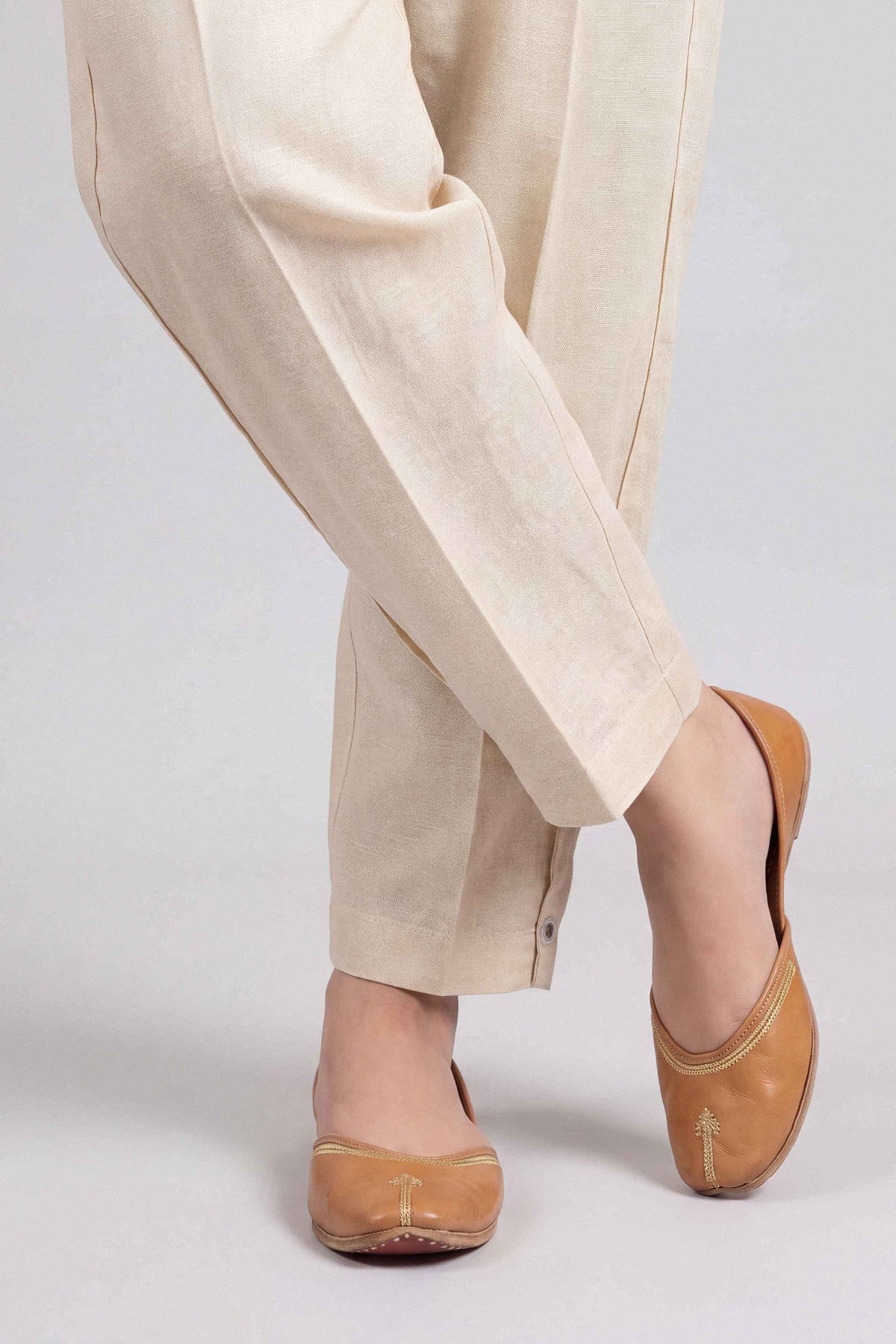 Nishat UK - Beige Solids Karandi 1 Piece ready to wear bottom