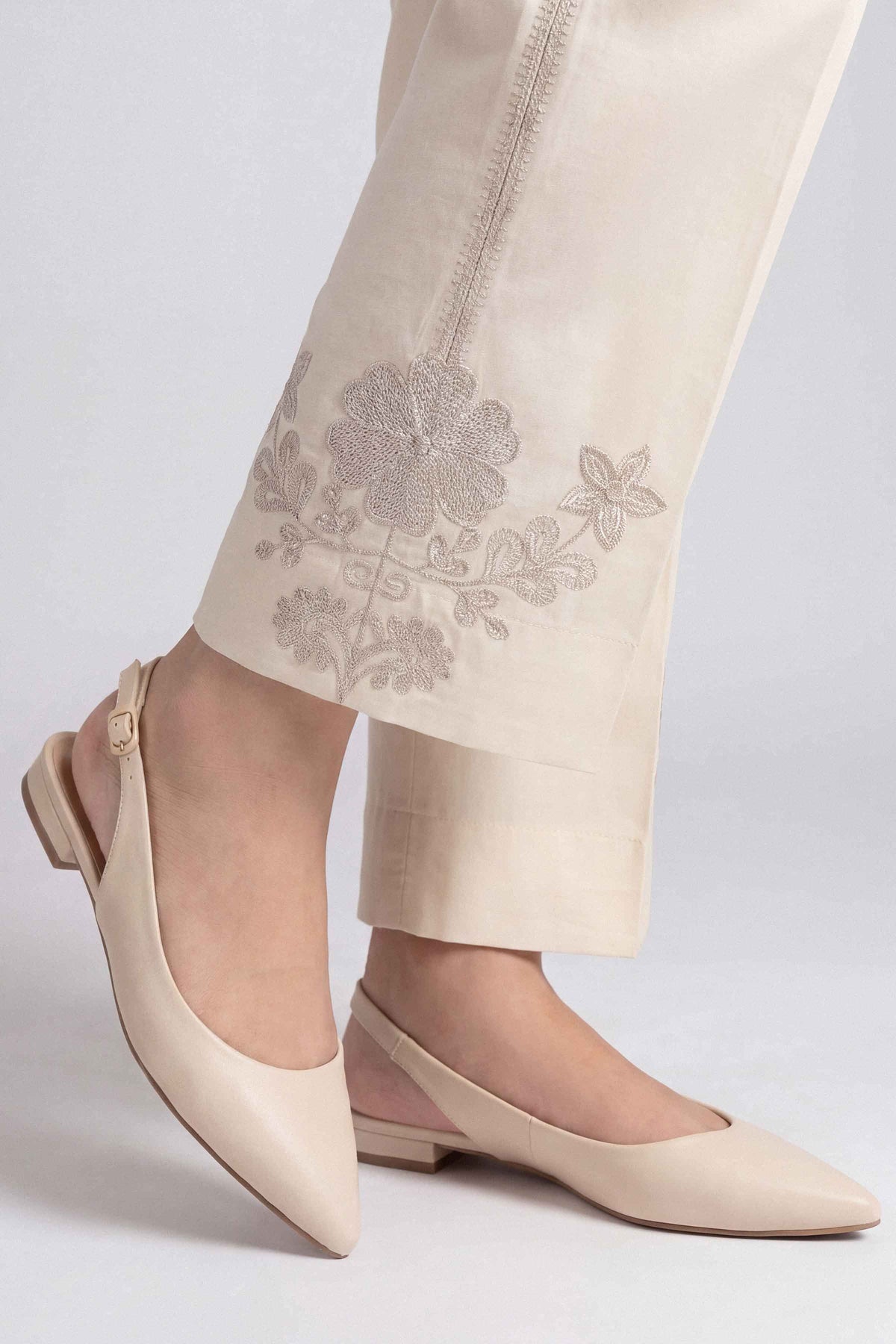 Nishat UK - Beige Embroidered Cambric 1 Piece ready to wear 