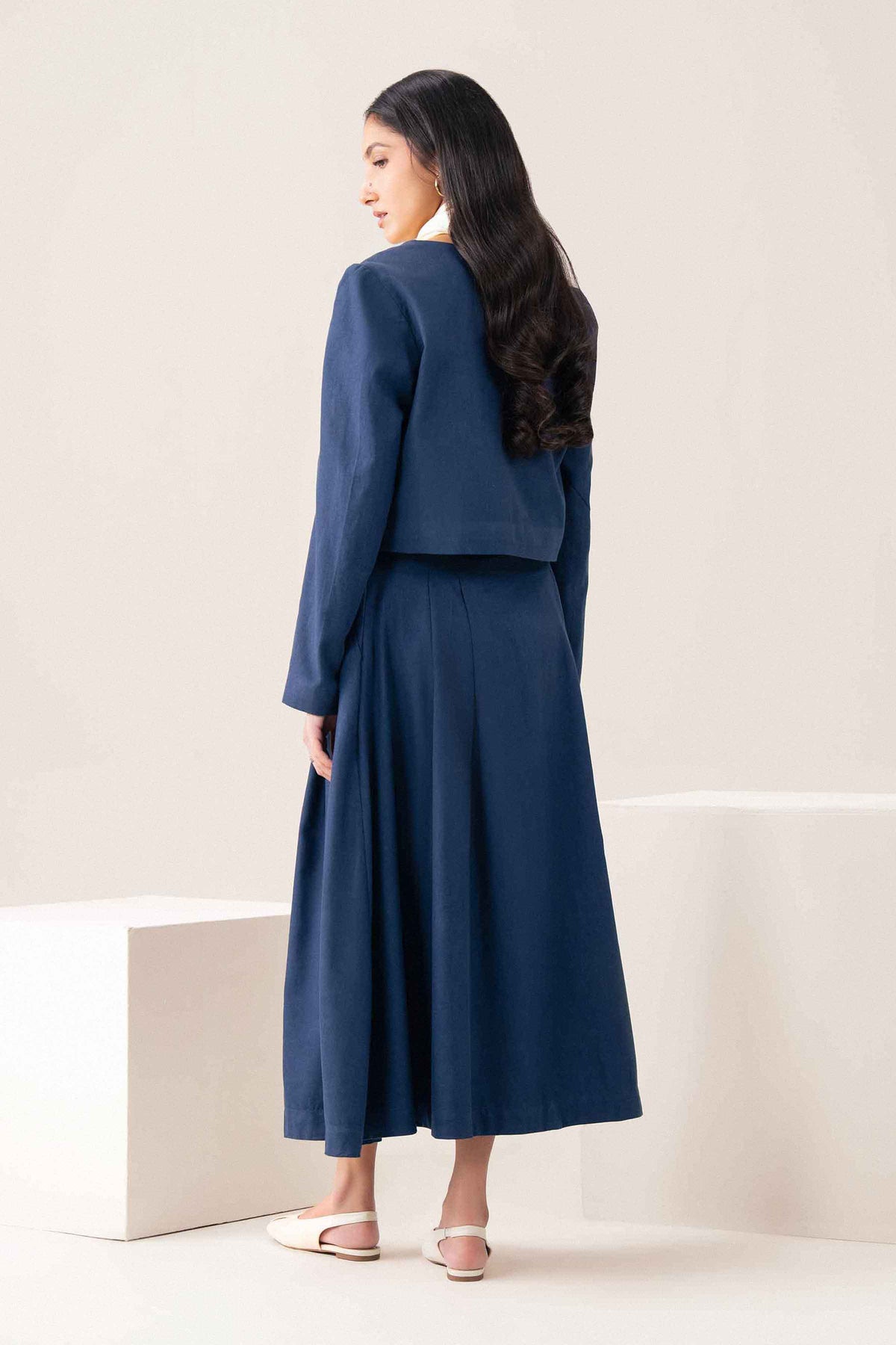 Nishat UK - Blue Solids Yarn Dyed 2 Pieces ready to wear suit