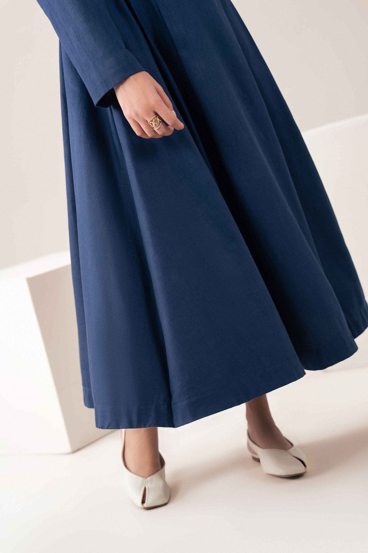 Nishat UK - Blue Solids Yarn Dyed 2 Pieces ready to wear suit