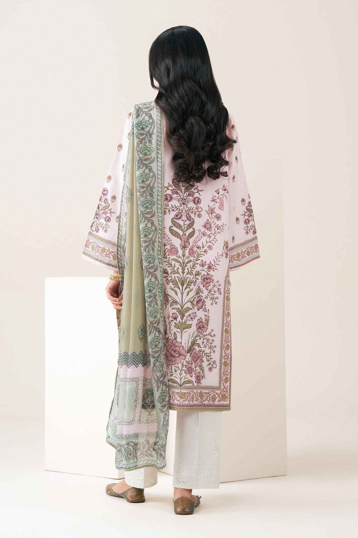 Nishat UK - Pink Printed Cambric 2 Pieces ready to wear Dress