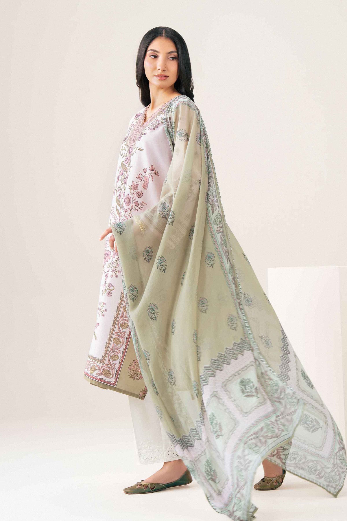 Nishat UK - Pink Printed Cambric 2 Pieces ready to wear Dress