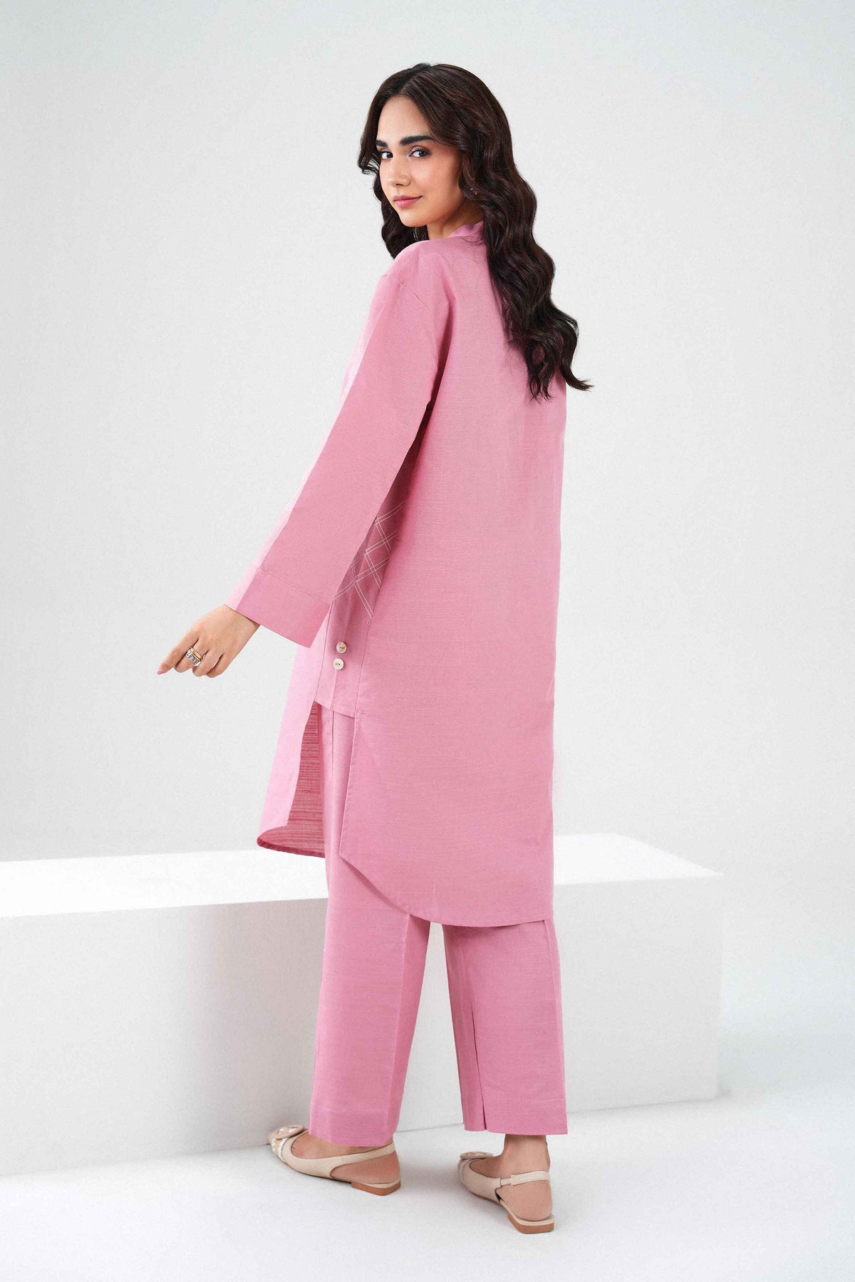 Nishat UK - Pink Solids Khaddar 2 Pieces ready to wear Dress
