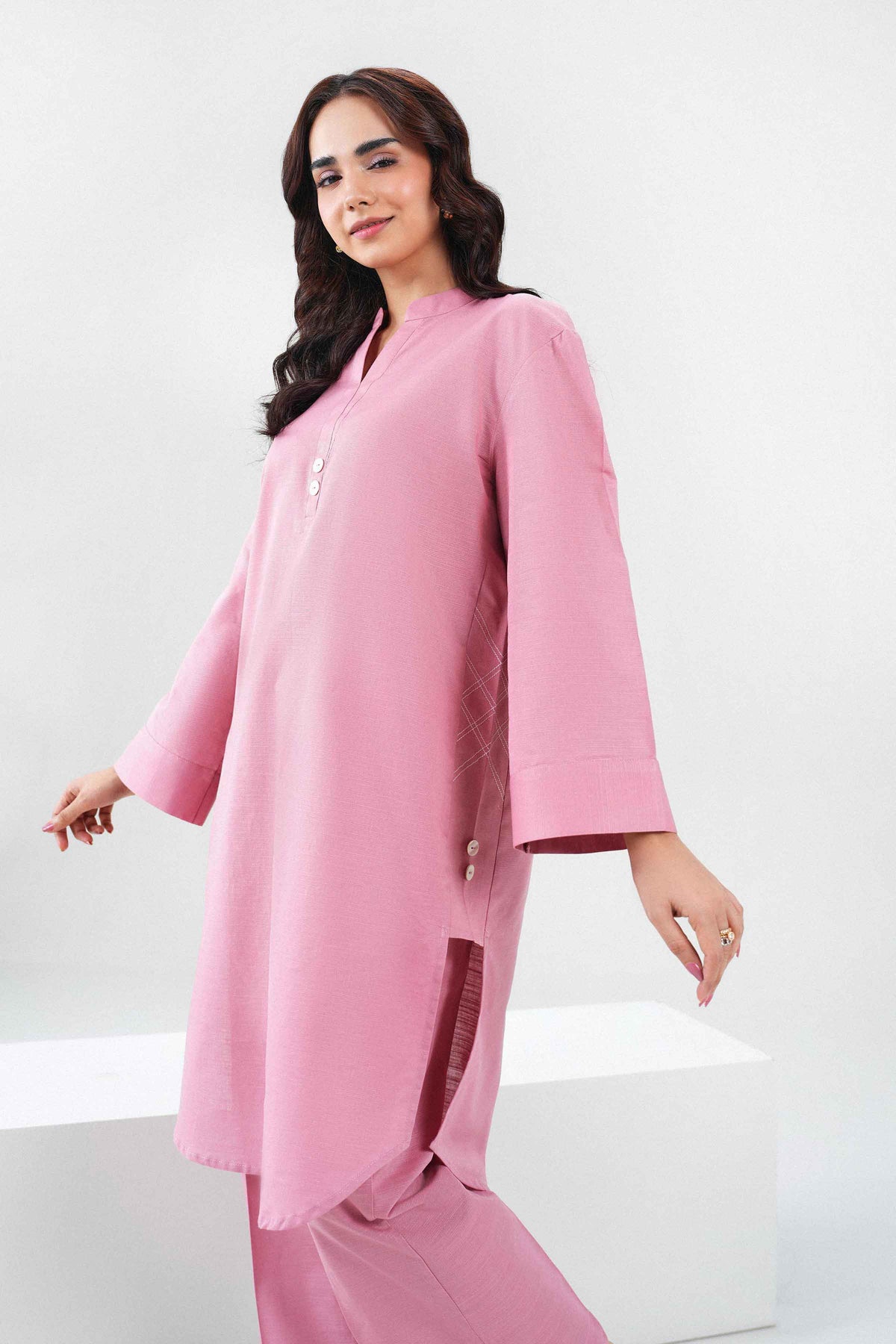 Nishat UK - Pink Solids Khaddar 2 Pieces ready to wear Dress