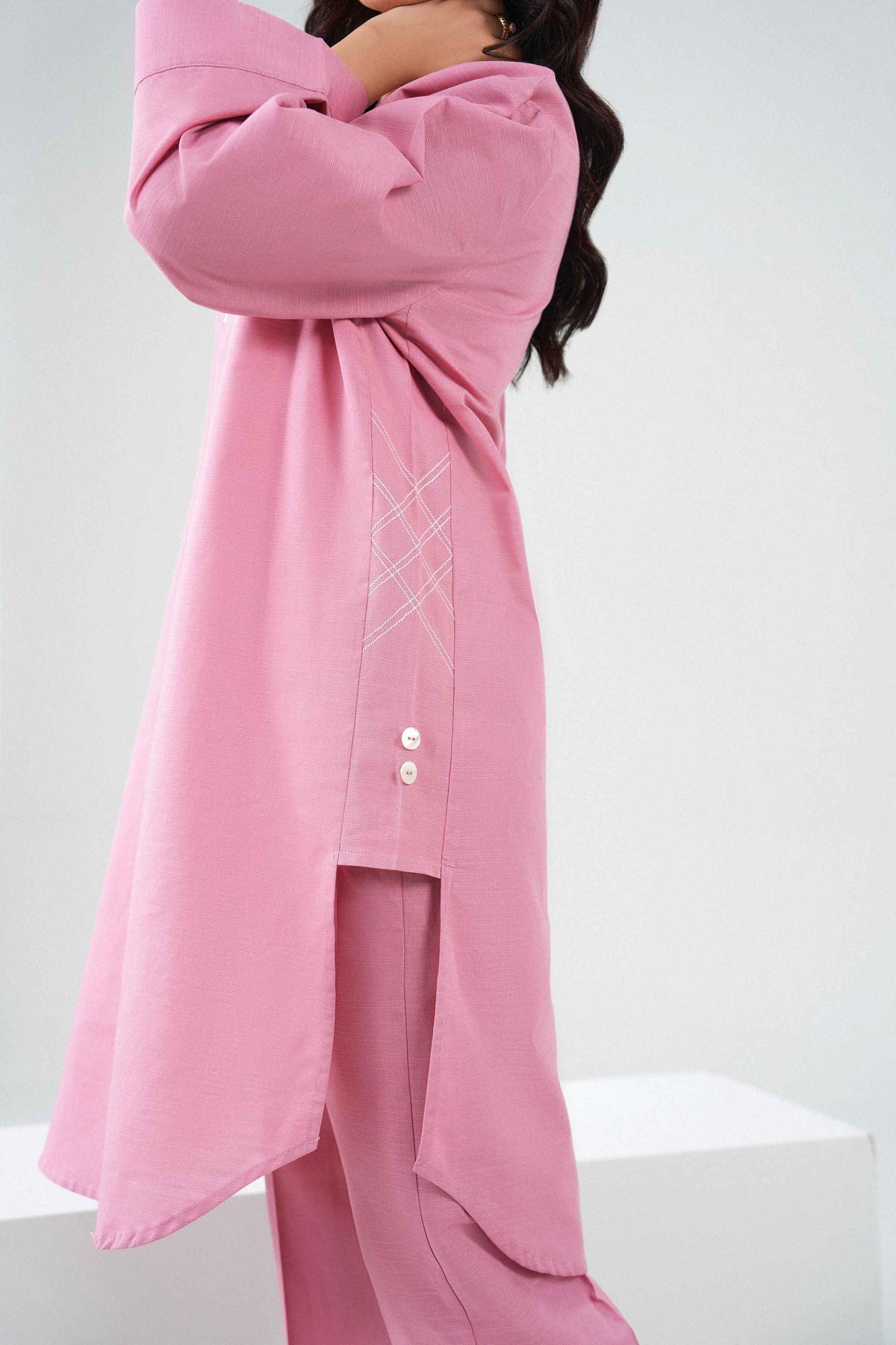 Nishat UK - Pink Solids Khaddar 2 Pieces ready to wear Dress