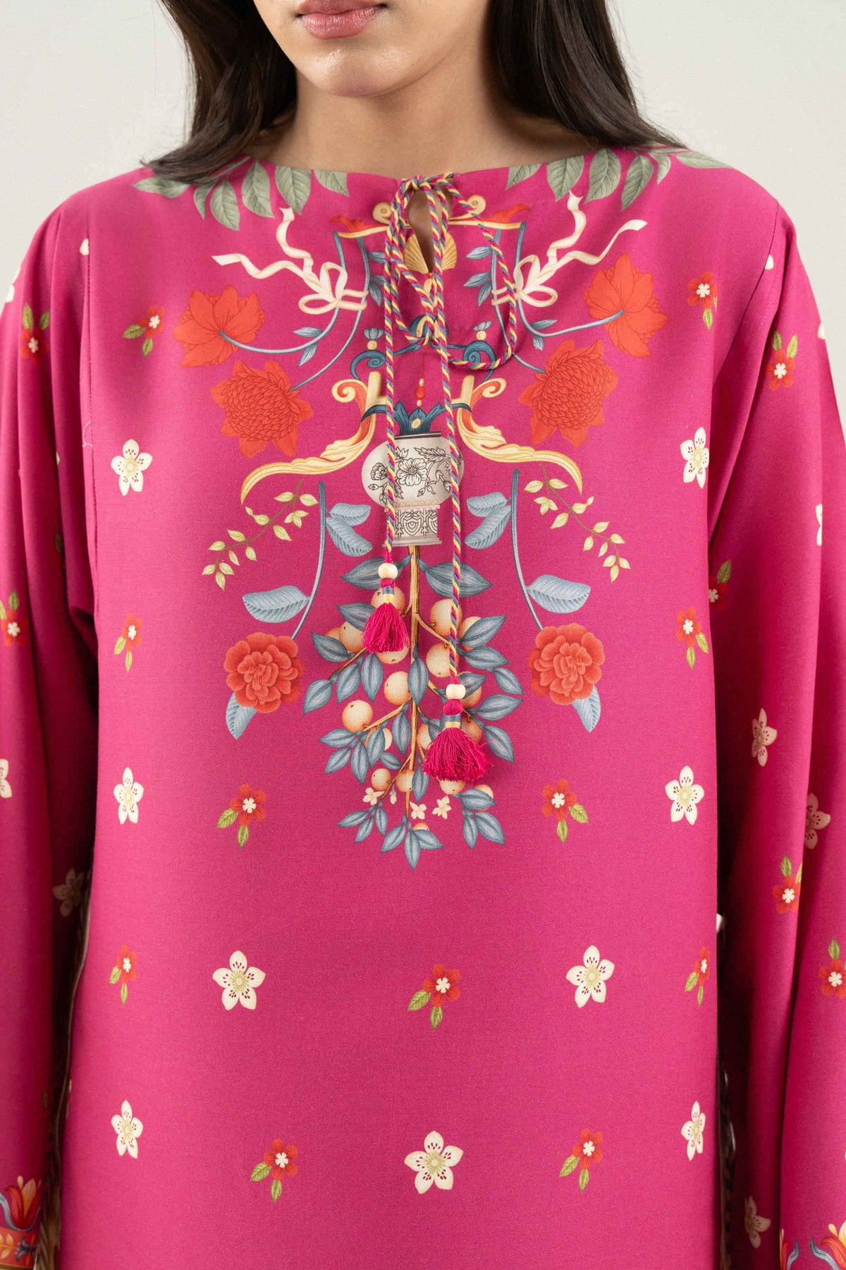 Nishat UK - Pink Printed Linen 2 Pieces ready to wear Dress