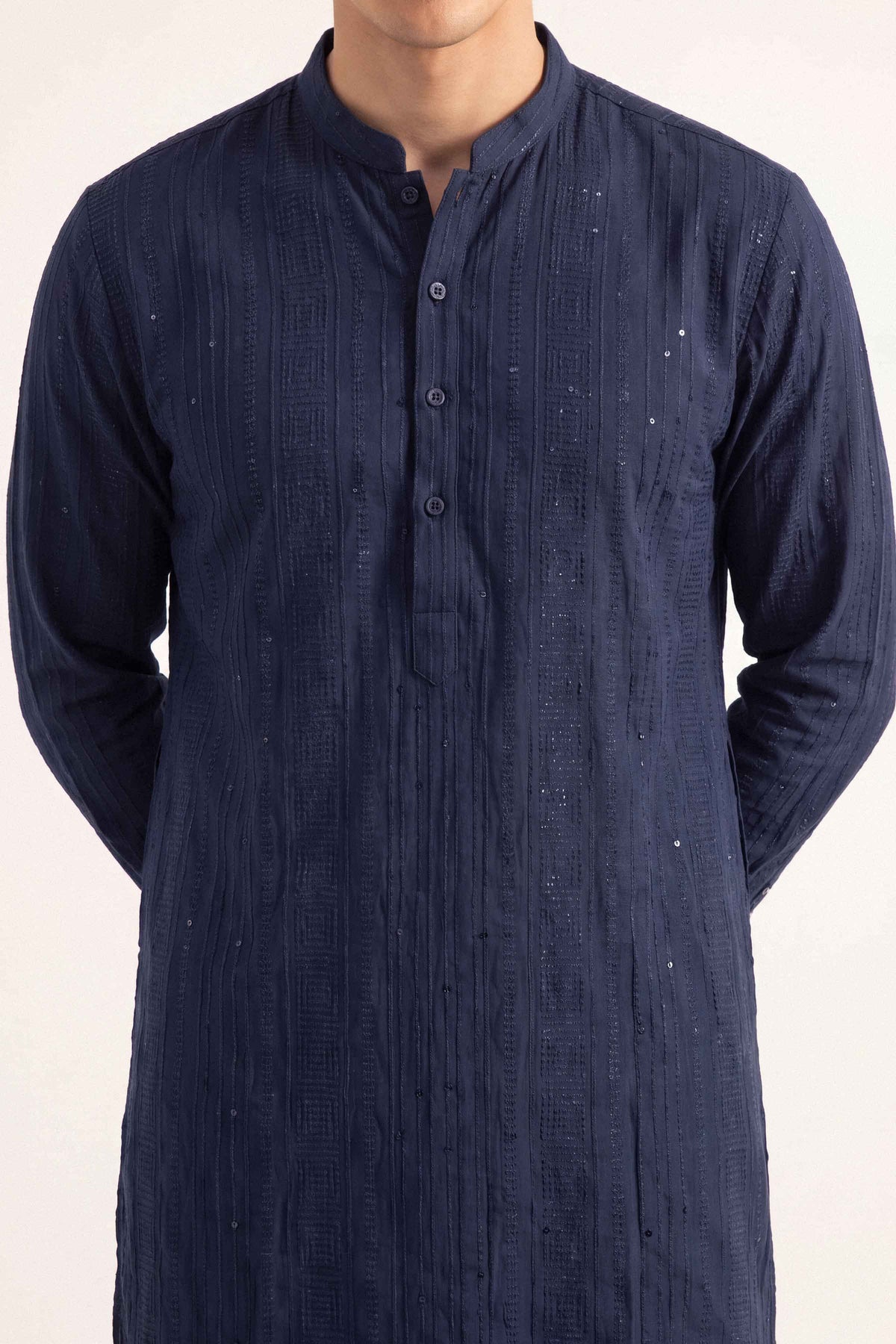 Nishat UK - Blue Embroidered Silk 2 Pieces ready to wear luxury Dress