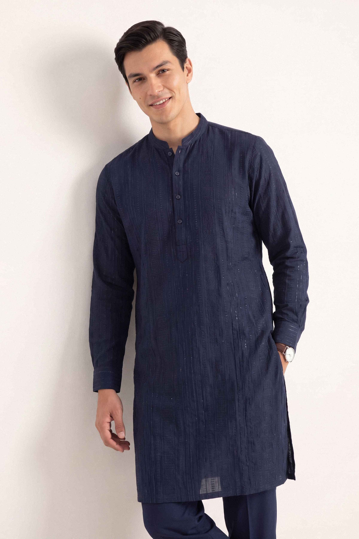 Nishat UK - Blue Embroidered Silk 2 Pieces ready to wear luxury Dress