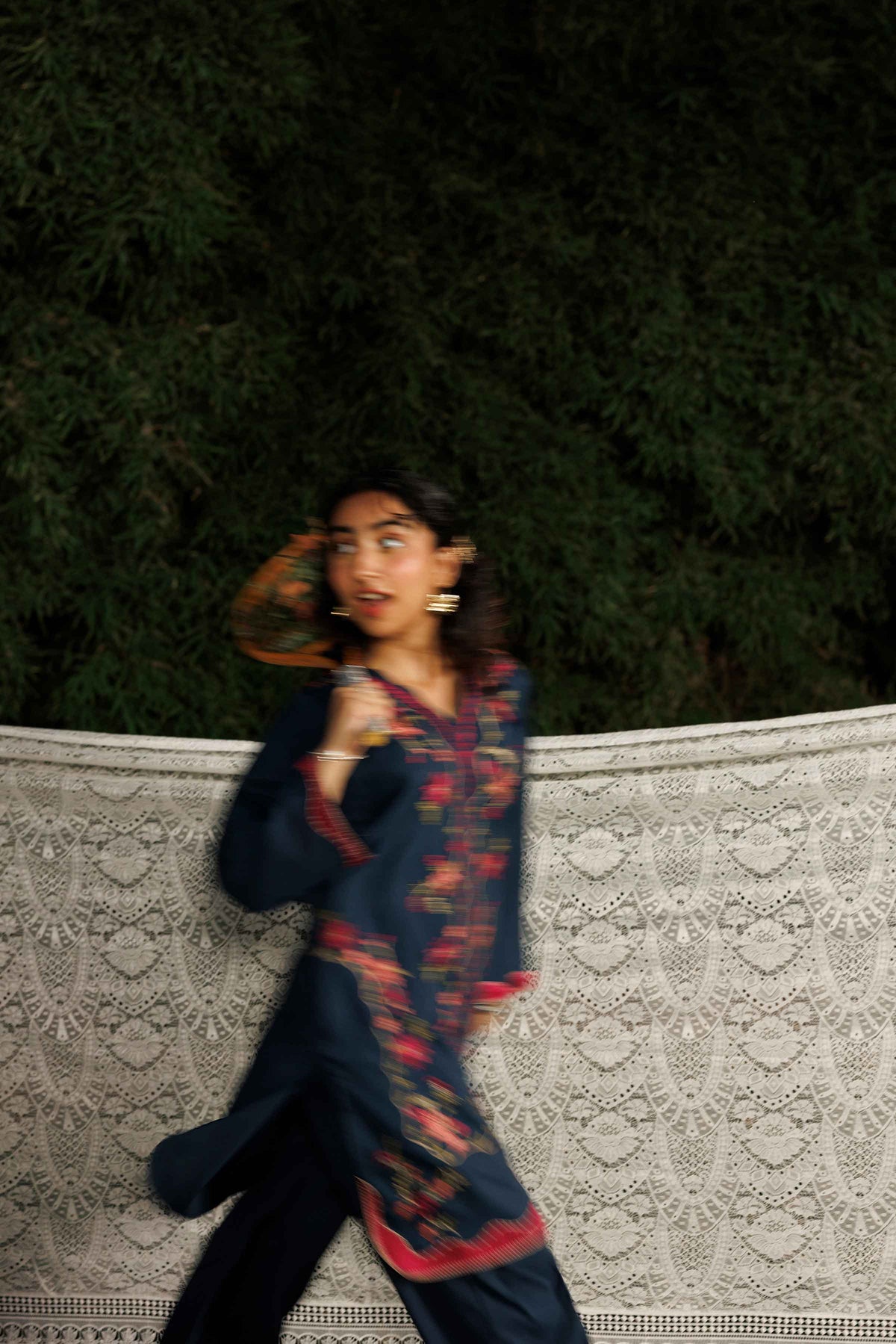 Nishat UK - Blue Embroidered PV 2 Pieces ready to wear Dress