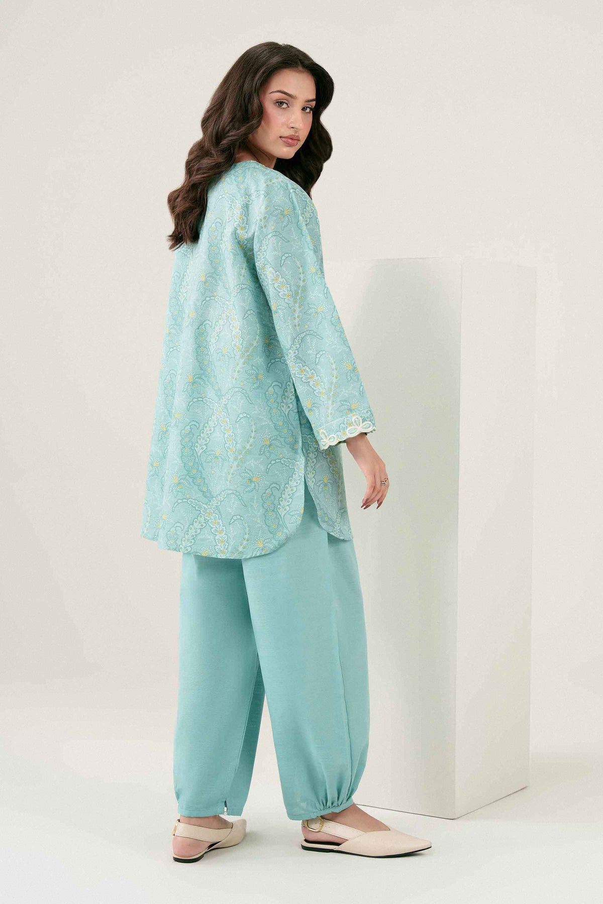 Nishat UK - Green Embroidered Khaddar 2 Pieces ready to wear 