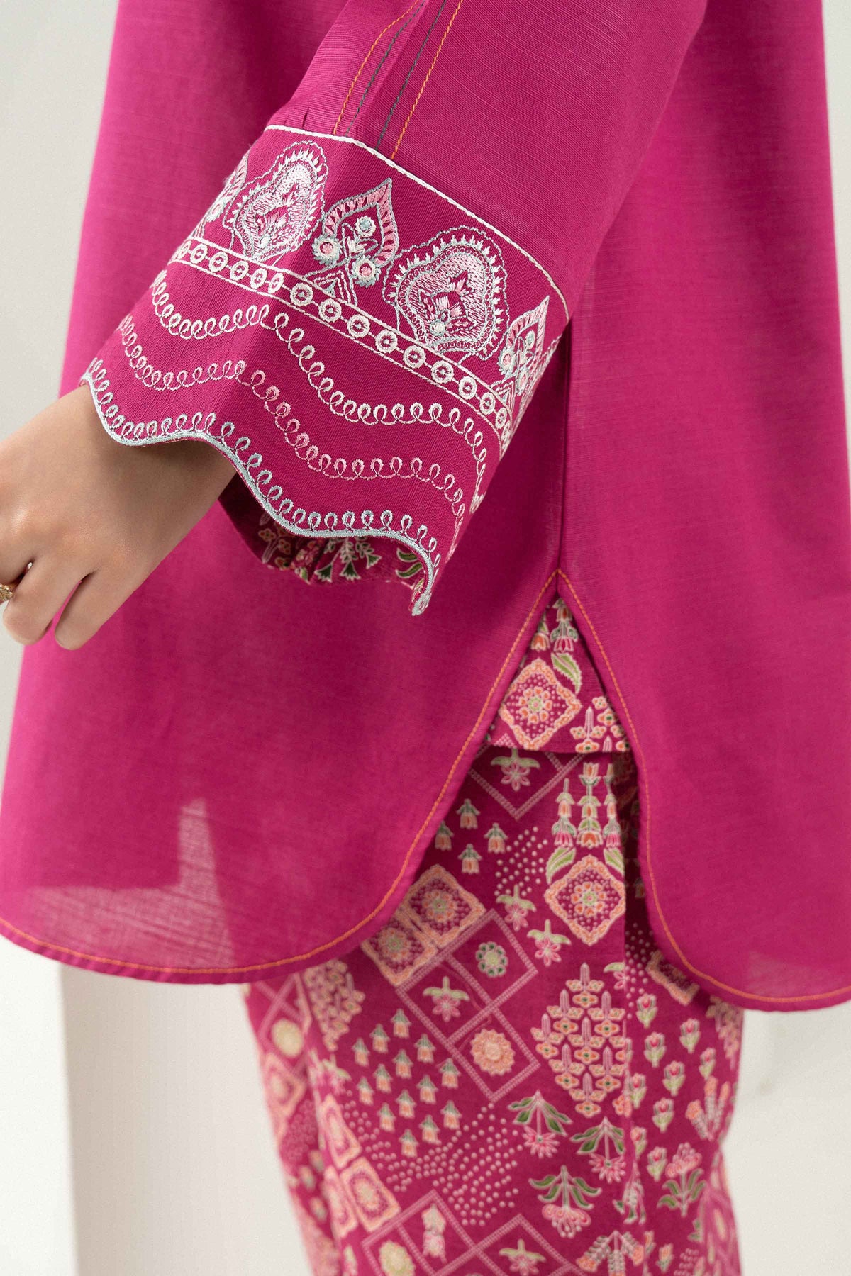 Nishat UK - Pink Embroidered Khaddar 2 Pieces ready to wear Dress