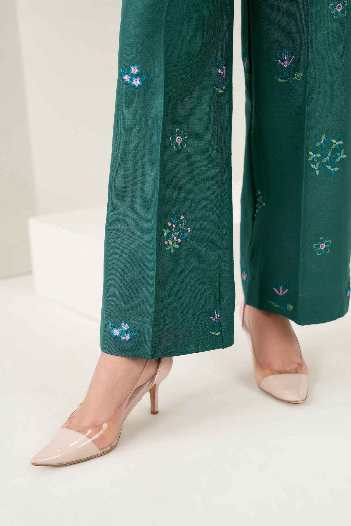 Nishat UK - Green Embroidered Khaddar 2 Pieces ready to wear 