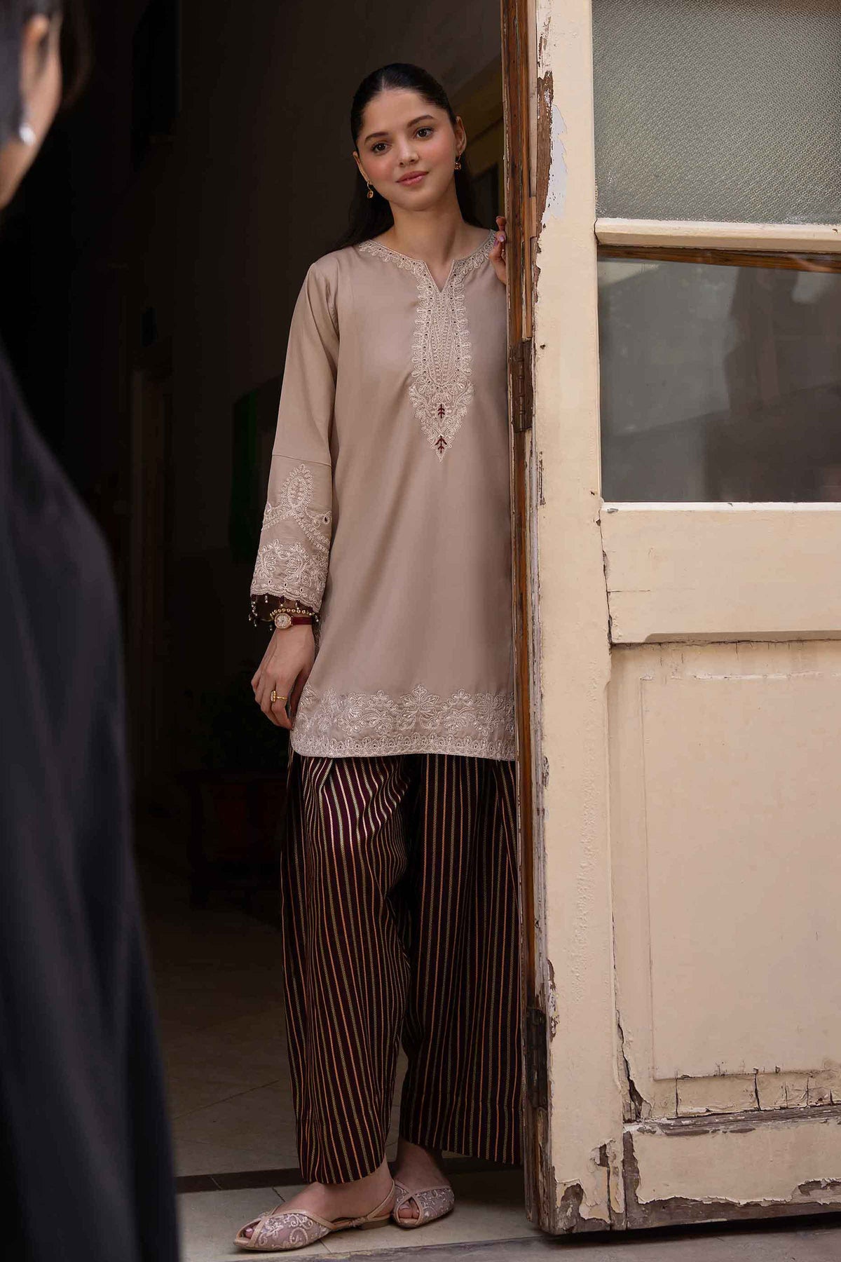 Nishat UK - Skin Embroidered Twill 2 Pieces ready to wear Dress