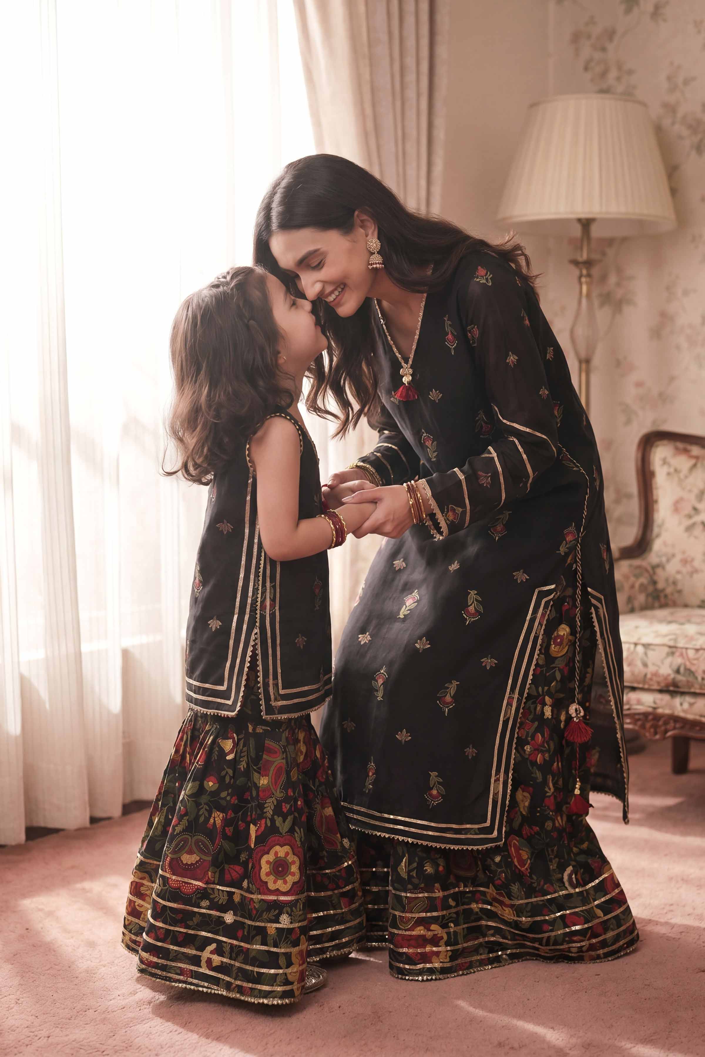Nishat UK - Black Printed Lawn 2 Piece ready to wear Dress