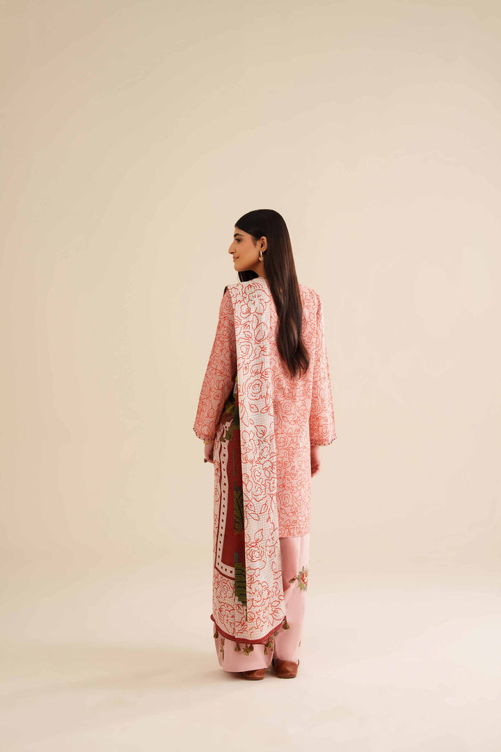 3 Piece - Printed Embroidered Suit - PW25-418 for Women - Pret Collection | Nishat | Shop Online