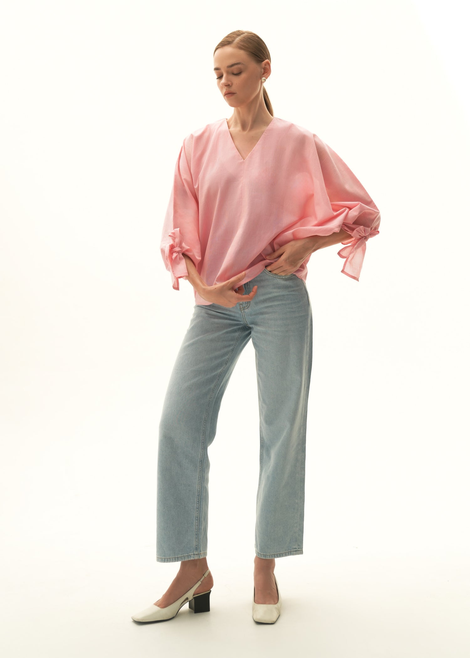 NishatUK - Pink Solids  Cotton 1-piece ready to wear Top